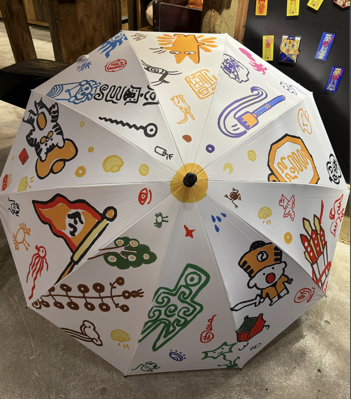 0105LFS169-龍虎山DM-道教龍虎山大手柄長雨傘（A169）