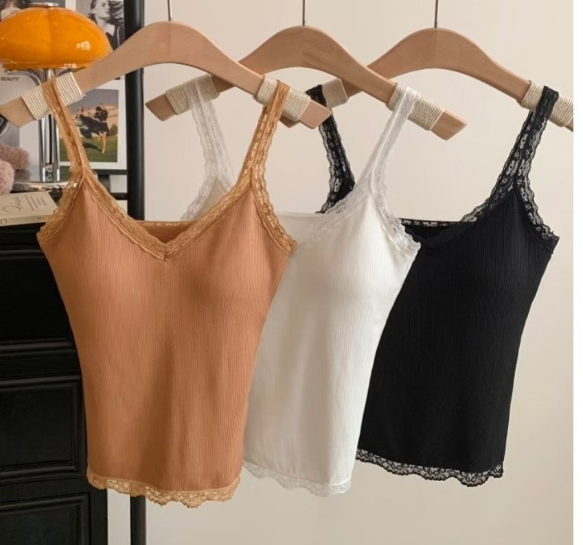 HP5452 蕾絲包邊背心