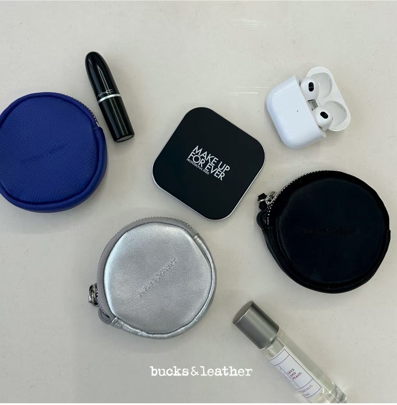 A1BU05B 馬卡龍零錢收納包#翻毛山羊皮