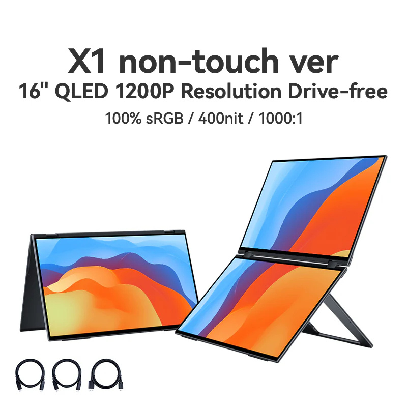 Ehomewei X1 16" Portable Dual Screen Monitor