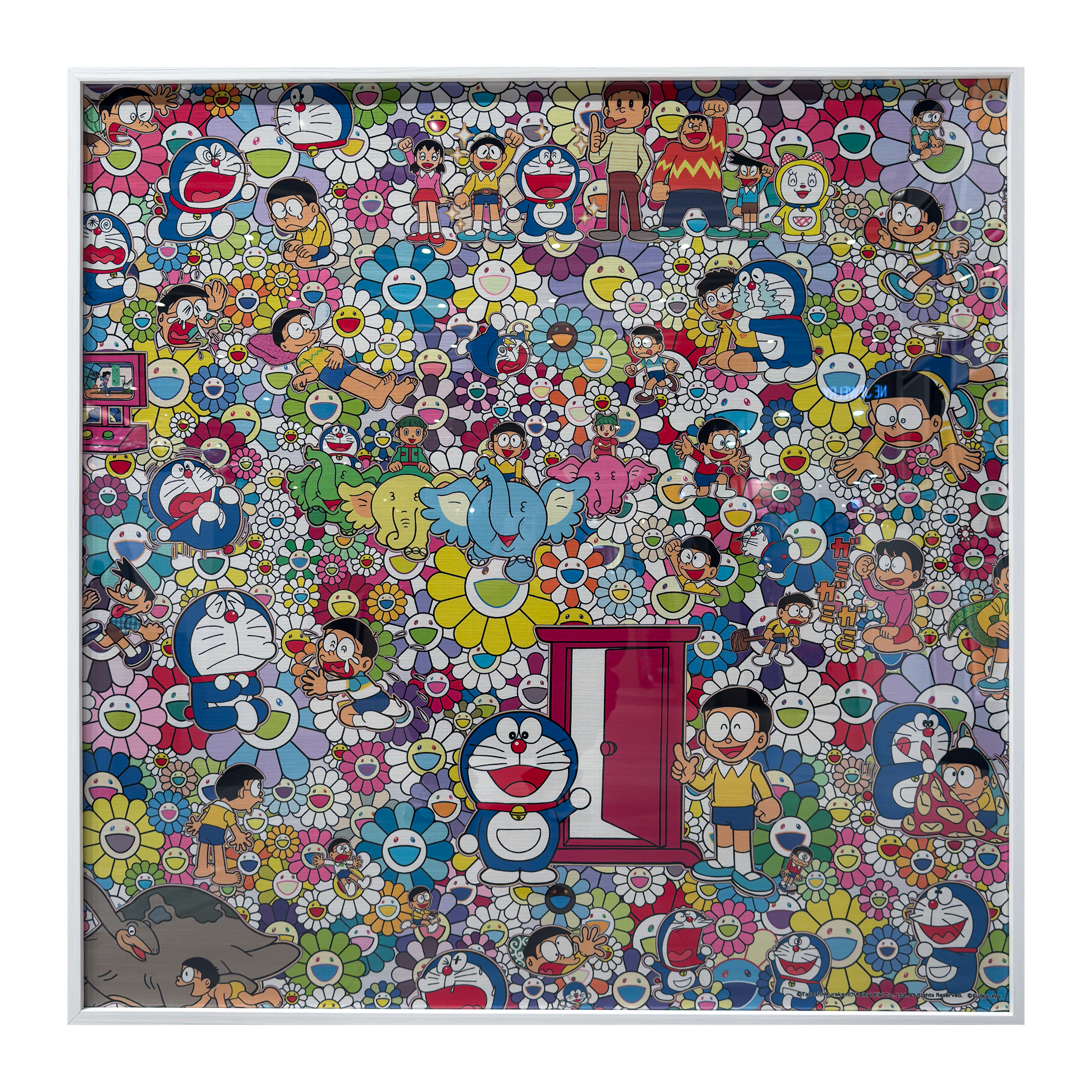村上隆 Takashi Murakami - Takashi Murakami × Doraemon Exhibition-Exclusive Canvas (Japan) 方巾