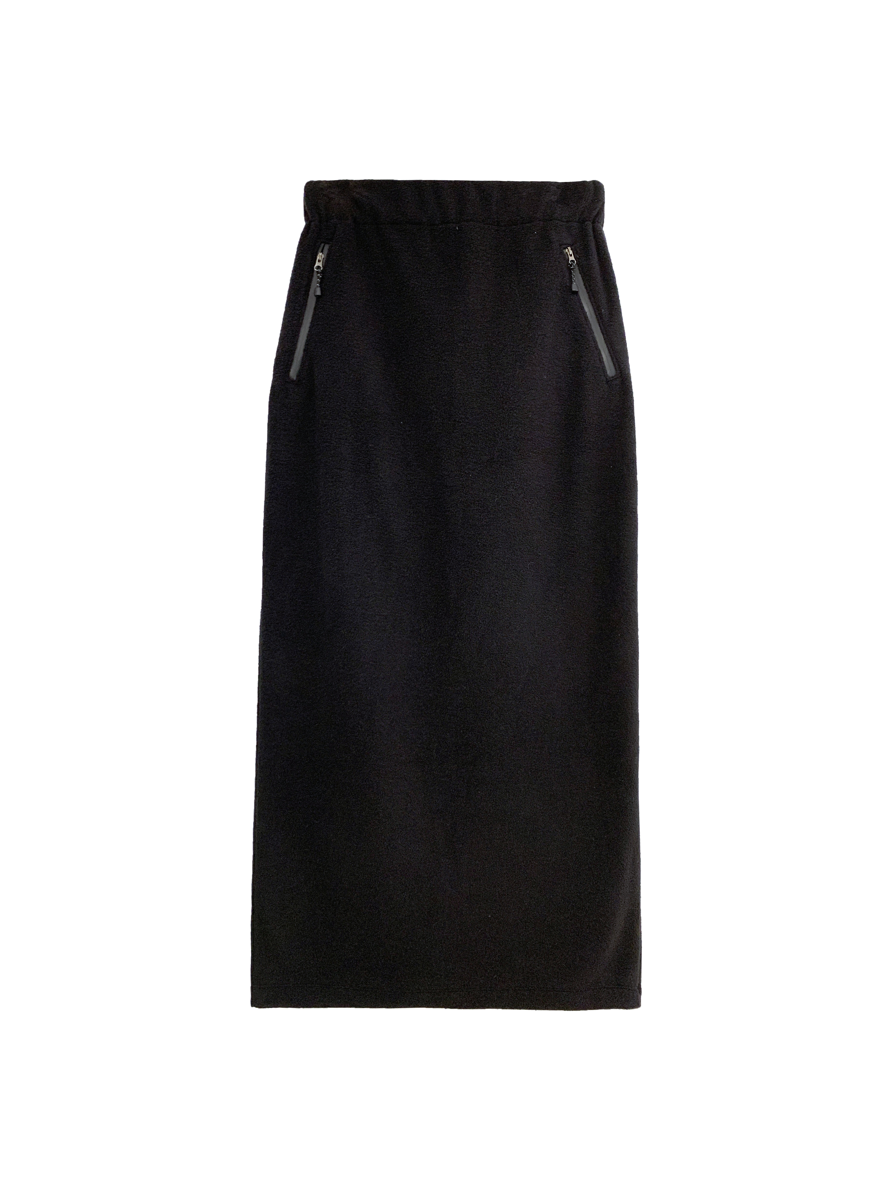 半拉鍊棉料套裙-單裙