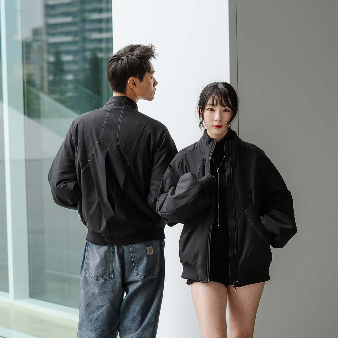 2025AW oqLiq Double-Strand Stand Collar Jacket 日本 SOLOTEX® 機能 風行 寬鬆 夾克 外套 現貨 25AO03