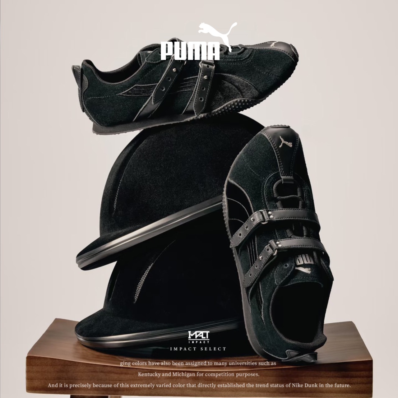 PUMA H-Street 馬年限定 街頭馬術 賽車鞋 黑 質感 406838-01