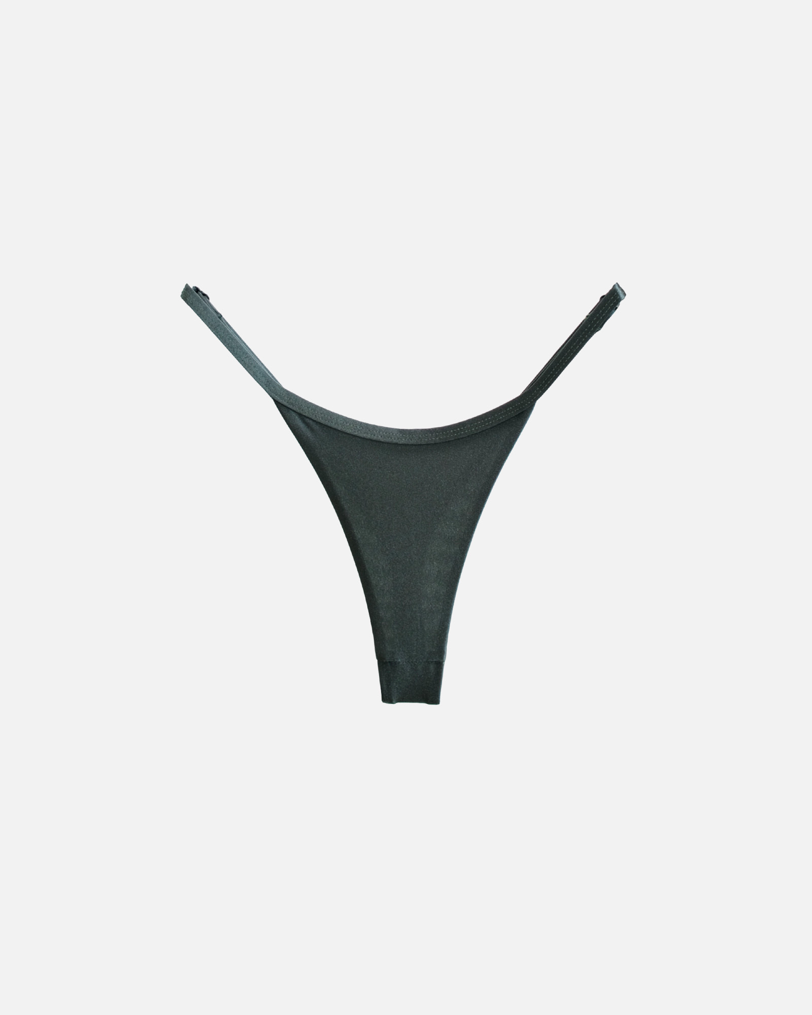 【絲光深綠】SUNNY 極細日曬丁字泳褲