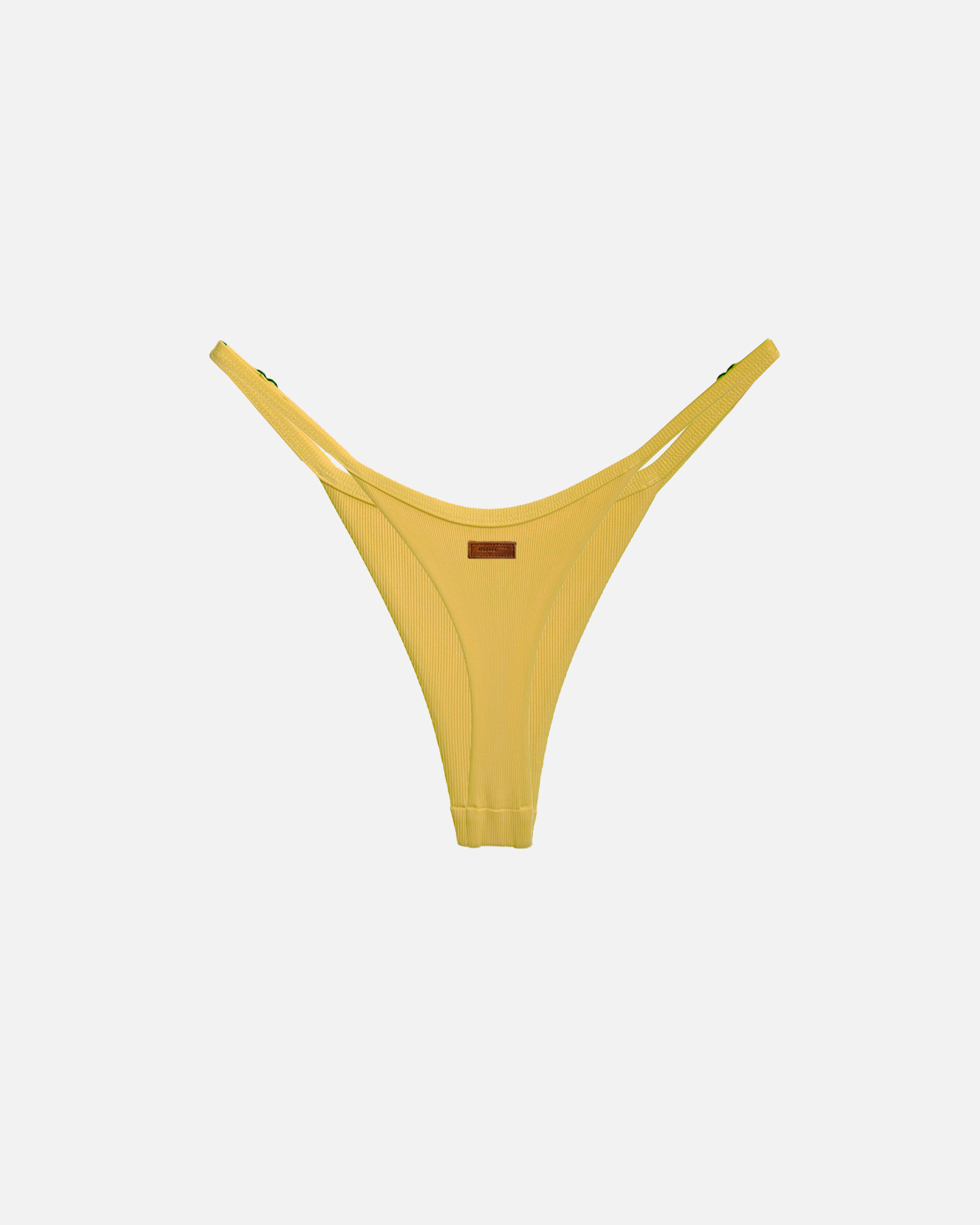 【羅紋芥末黃】SUNNY 極細日曬丁字泳褲