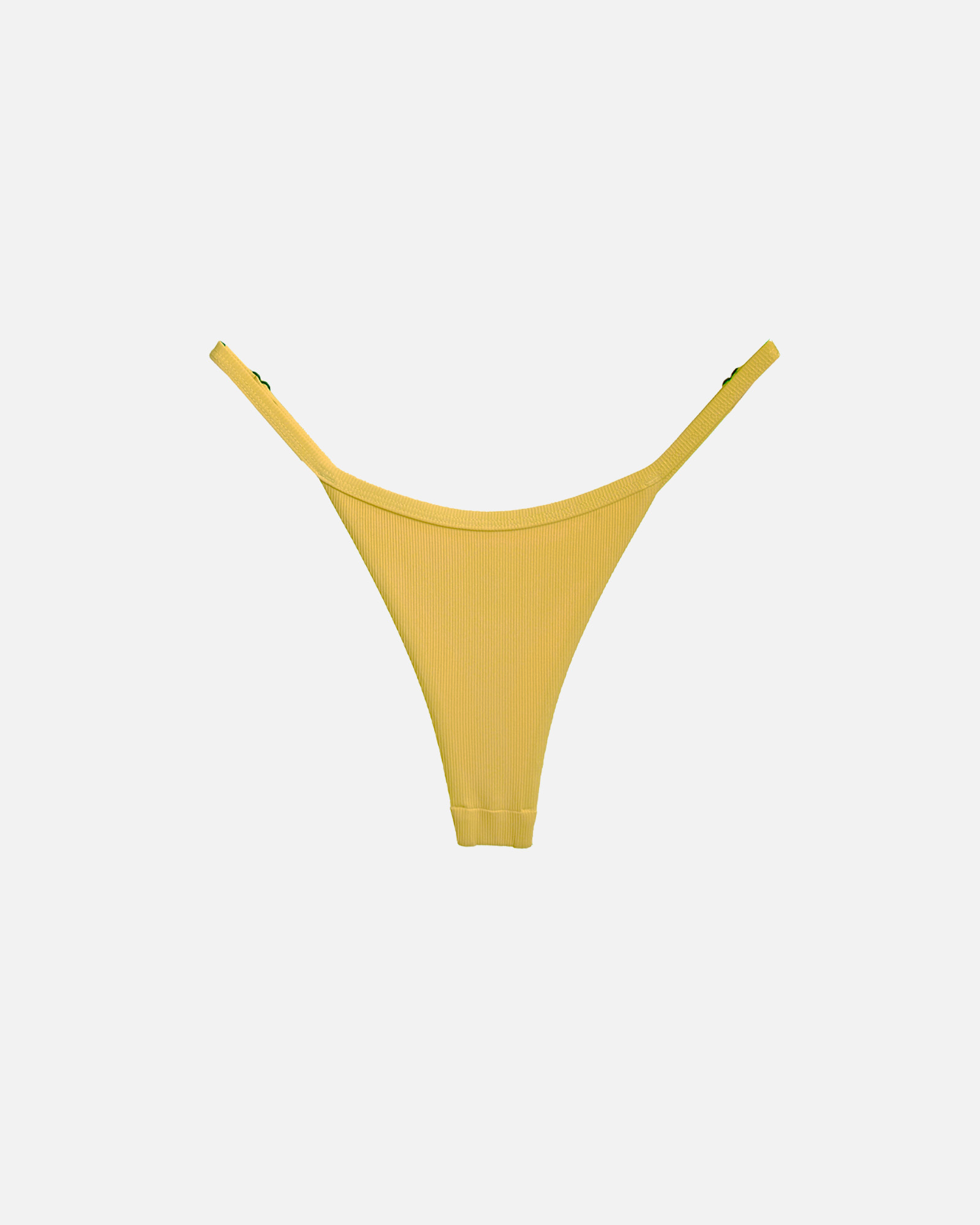 【羅紋芥末黃】SUNNY 極細日曬丁字泳褲