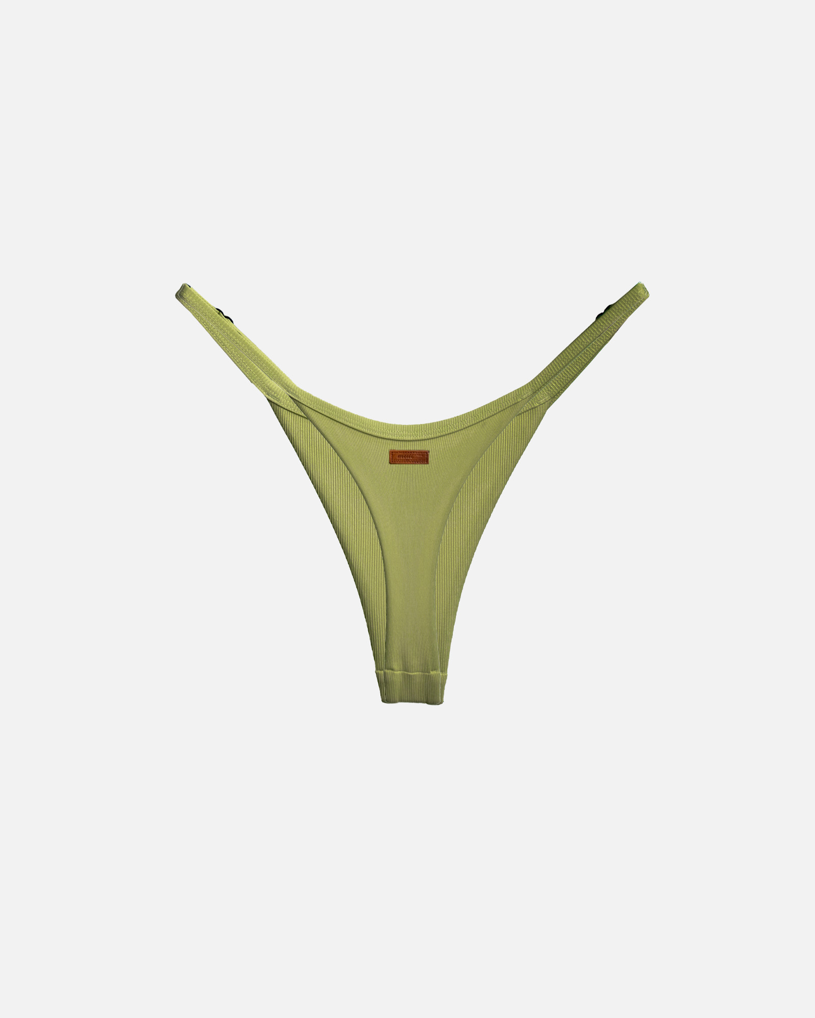 【羅紋迷霧綠】SUNNY 極細日曬丁字泳褲