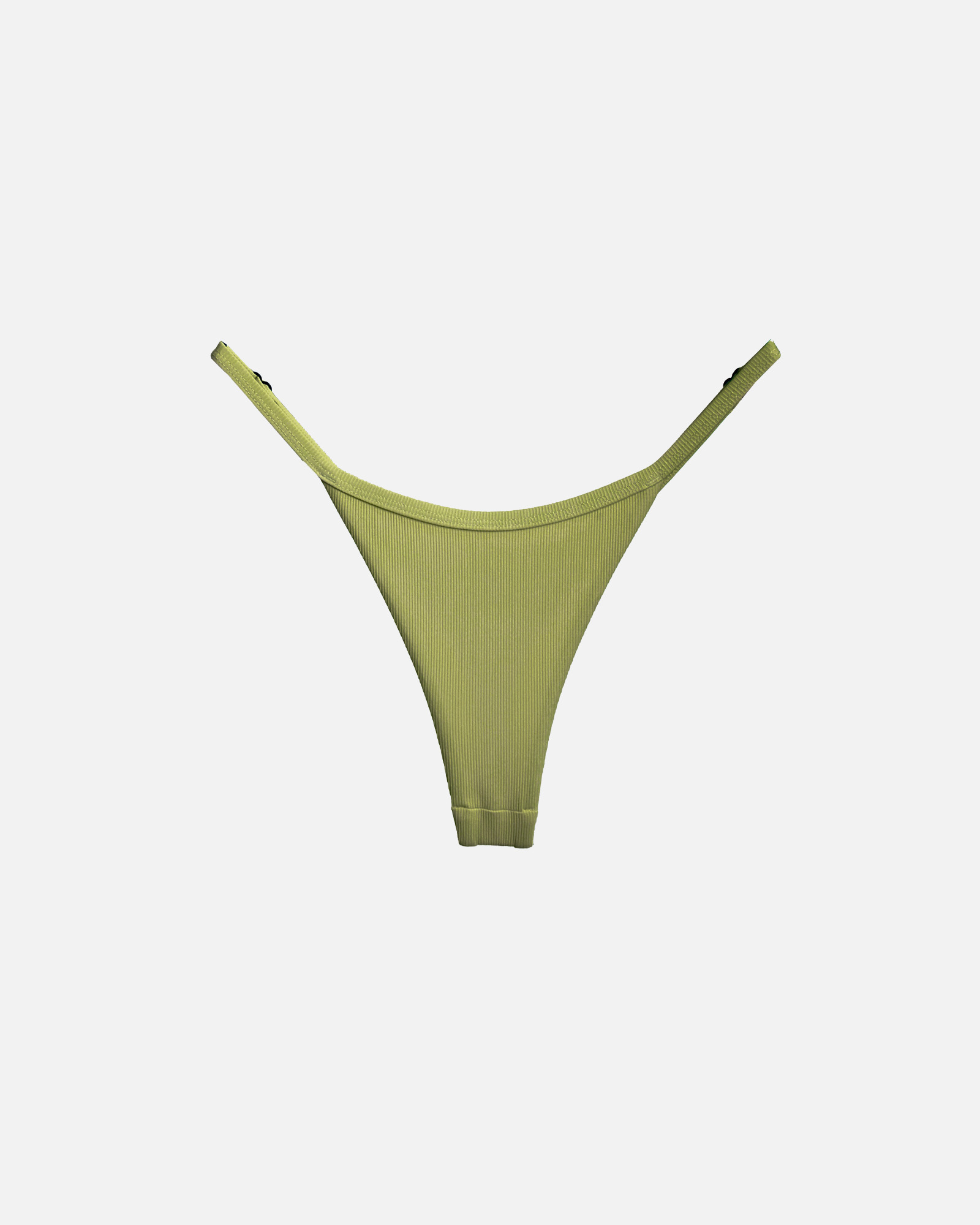 【羅紋迷霧綠】SUNNY 極細日曬丁字泳褲