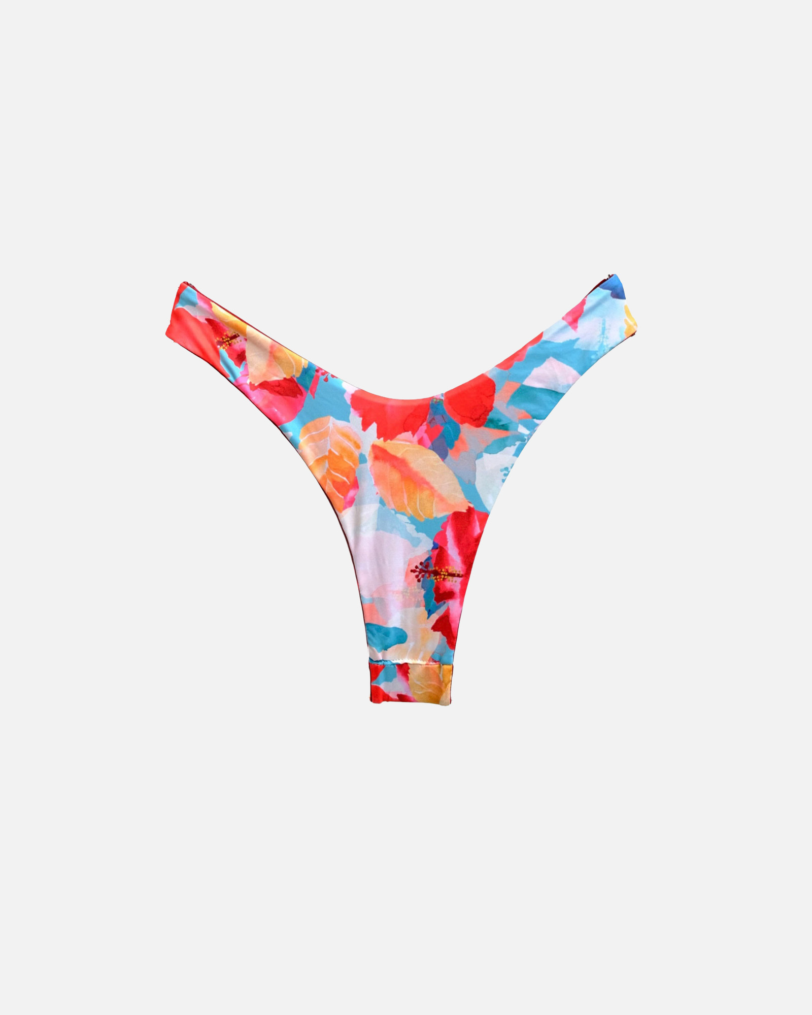 【艷夏+絲光暗酒紅】VVE 雙面丁丁泳褲