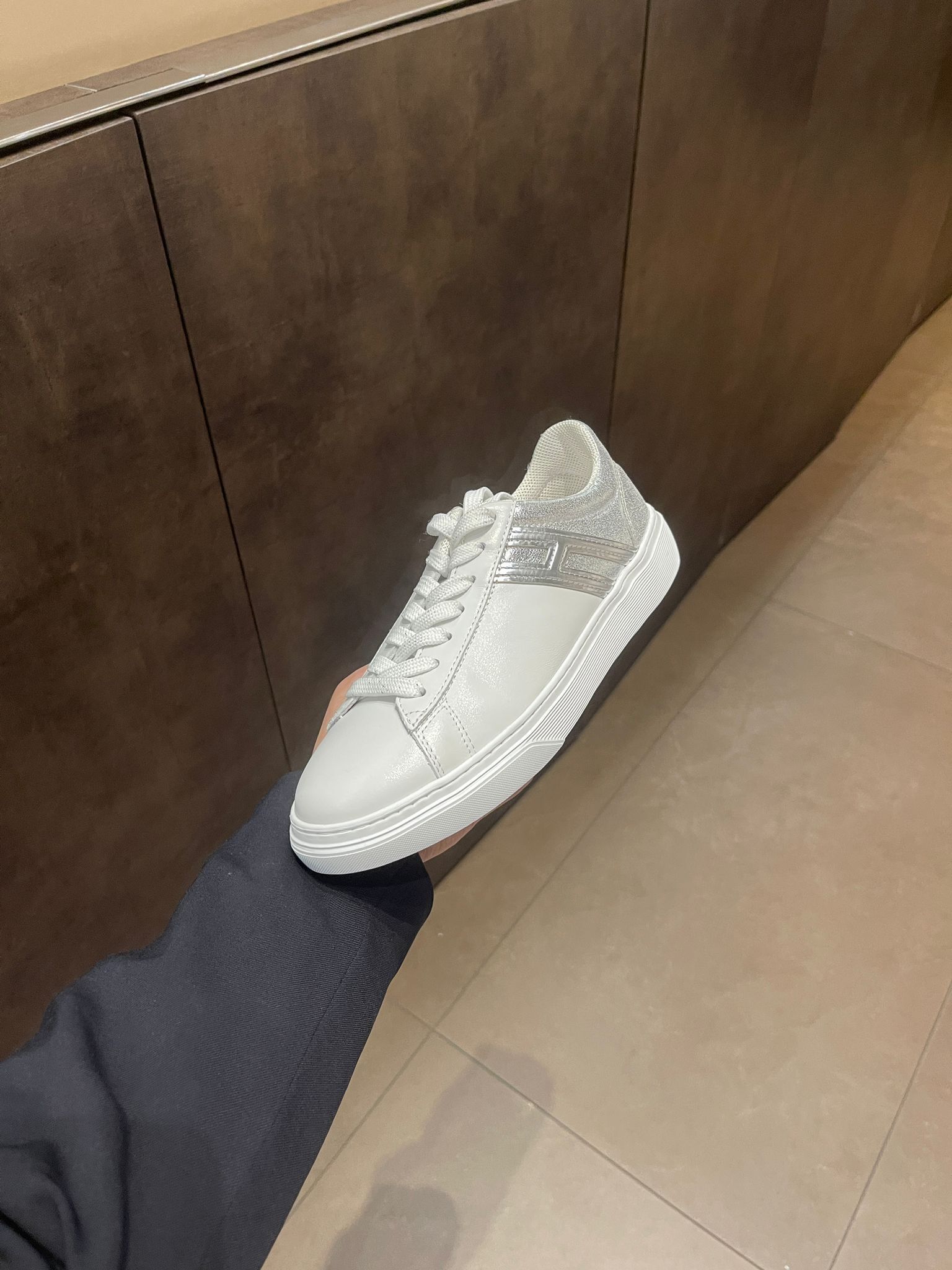 Tods H365 H sneakers silver