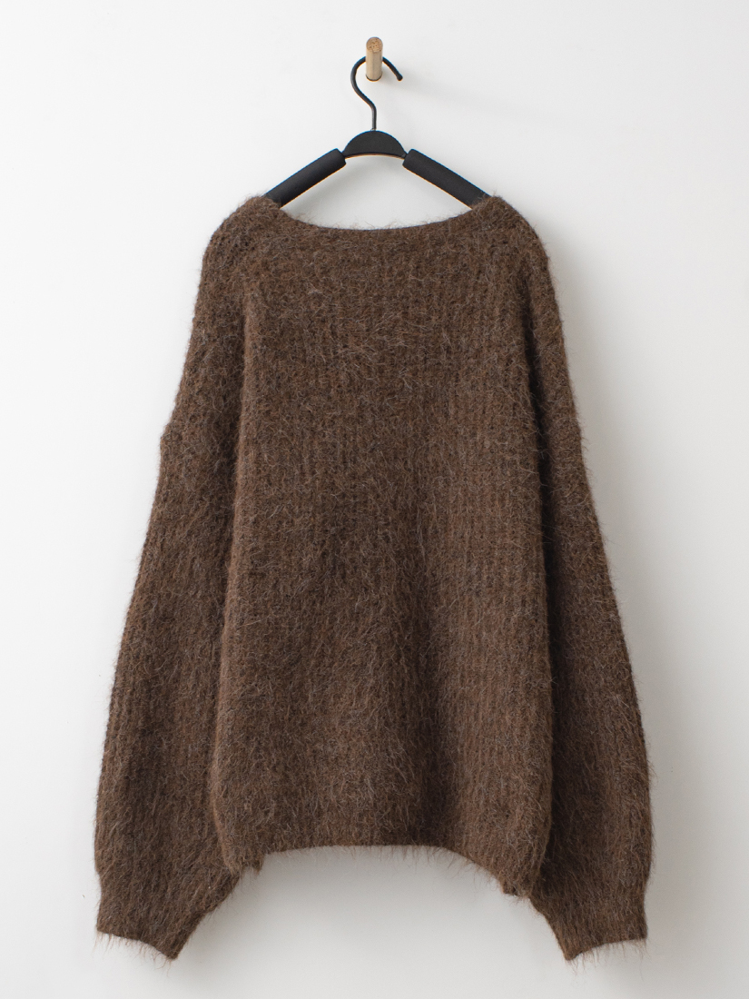 空氣感・Shaggy 毛海 V 領針織外套