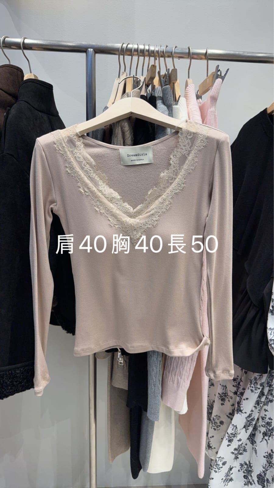 HP5449 蕾絲V領上衣