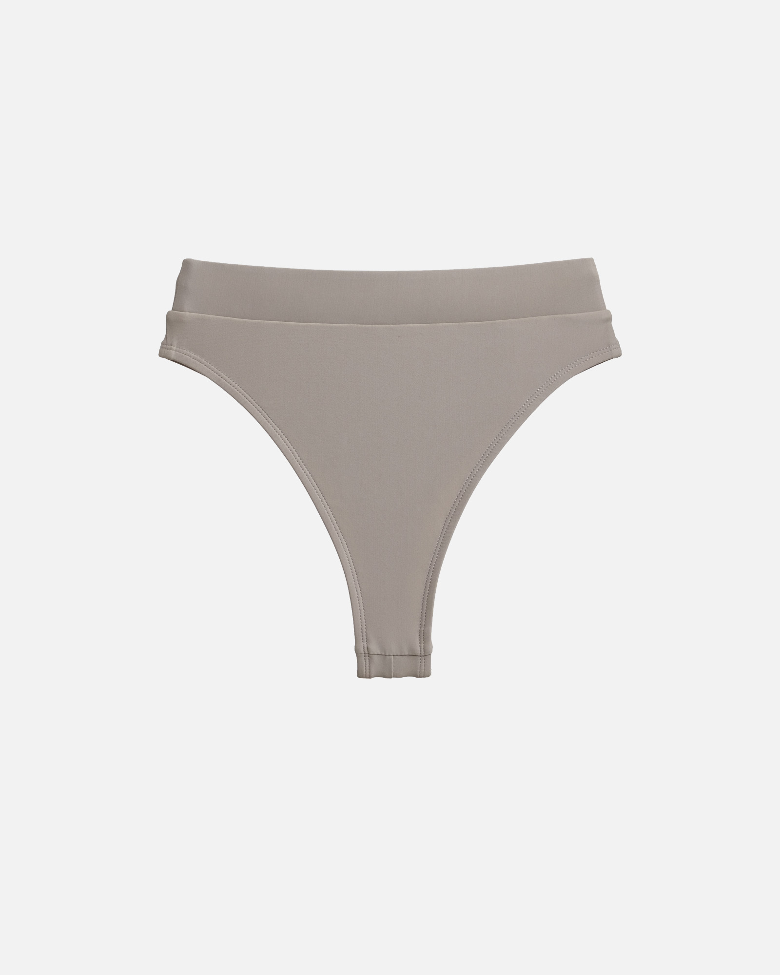 【泥灰】She 高腰歐美丁字泳褲