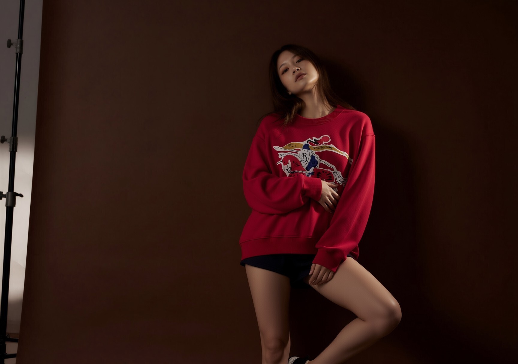 BBR Kids 紅色 彩色戰馬圖案 衞衣