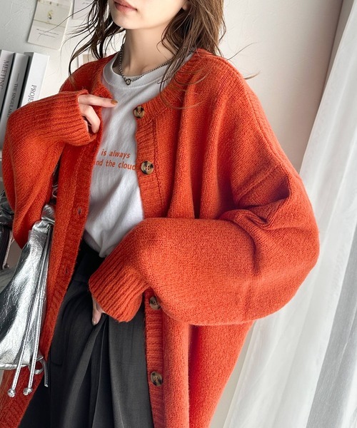 本週限時接單!! 日本🇯🇵連線 Classical Elf 2WAY圓領寬鬆針織開襟衫 兩面可穿 針織 開襟衫 針織衫 圓領 外套 外搭 長袖 6色(任買兩件7-11免運)/預購