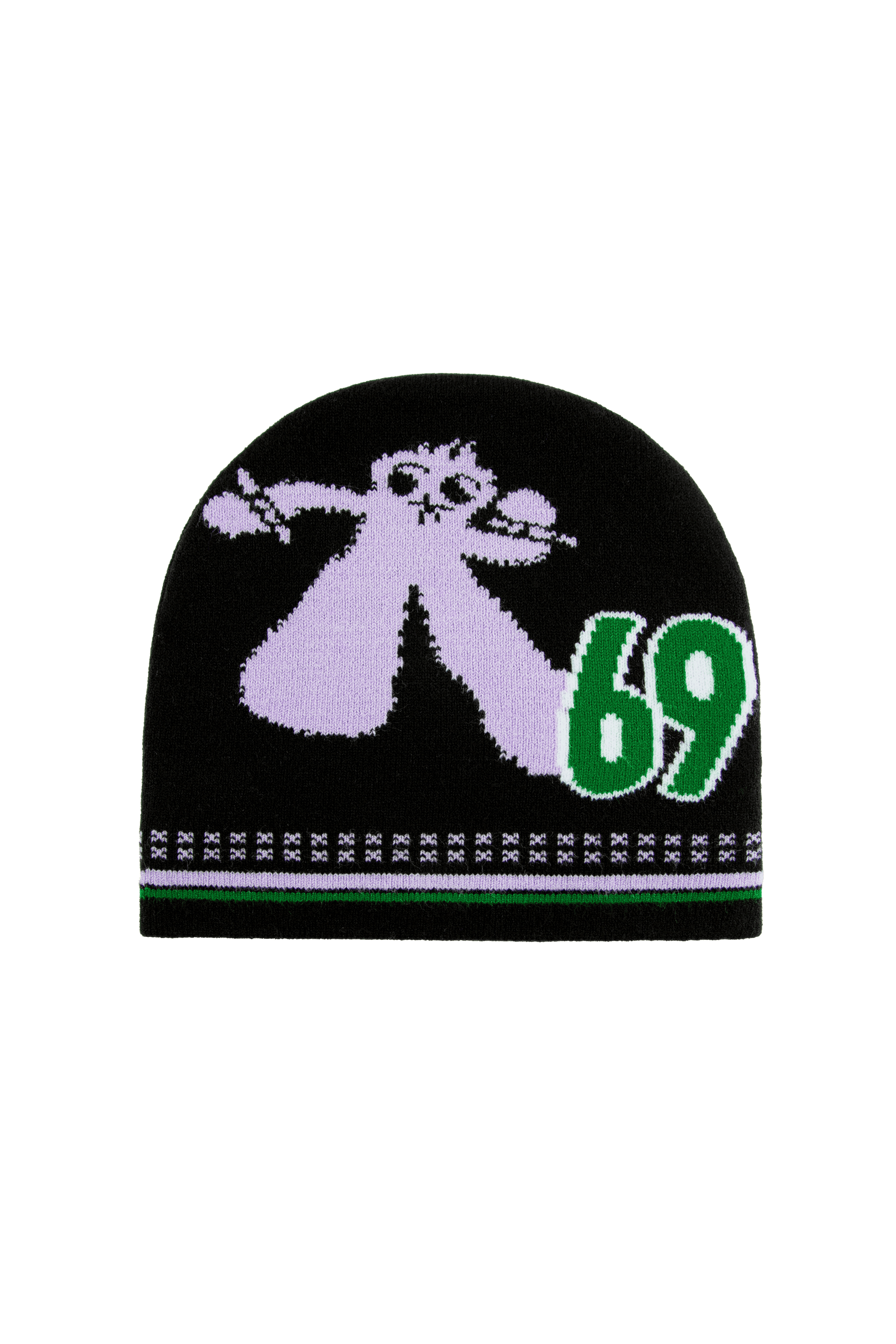 LUSIVE｜朋克69提花冷帽 (黑色)