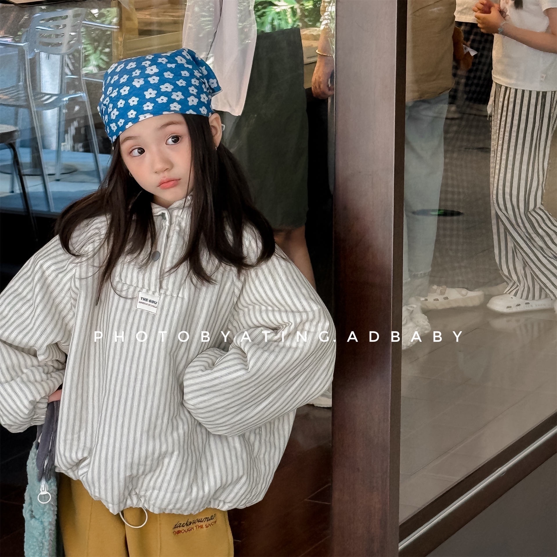 兩色暖呼麵包上衣