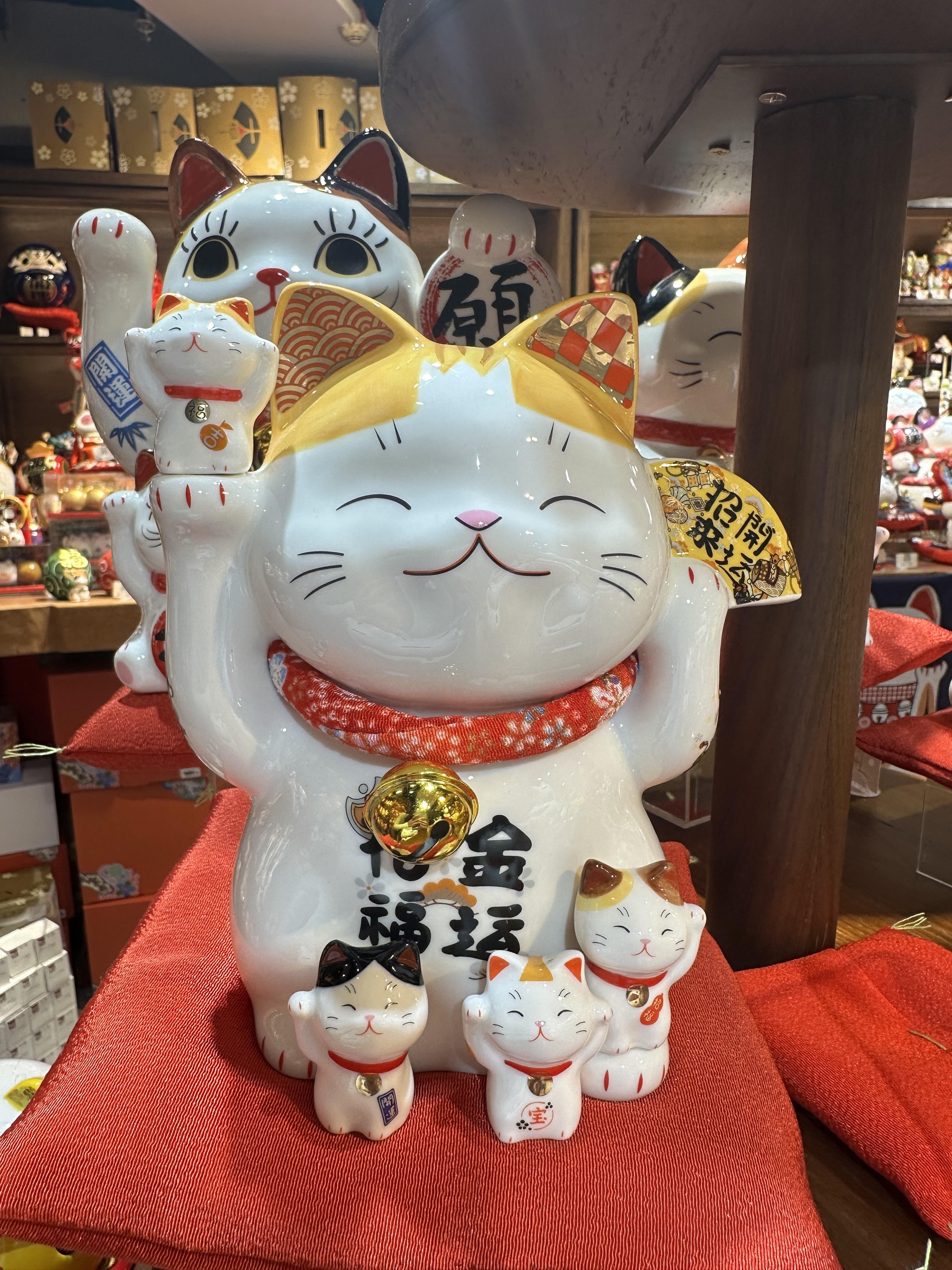 【直播】LL010632 彩繪金運招福招財貓存錢罐 (型號：FY4508)