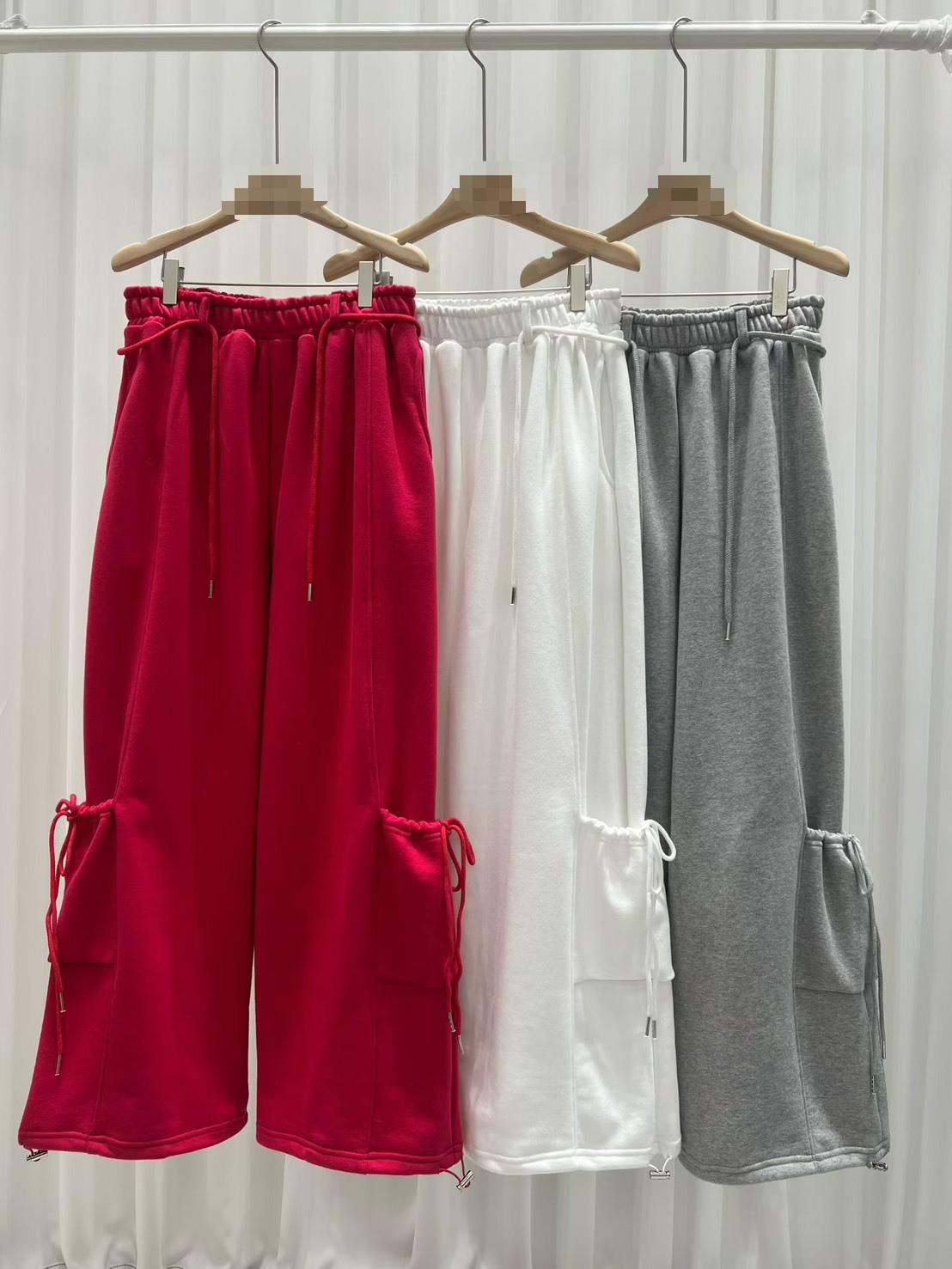 束口荷包袋休閒褲