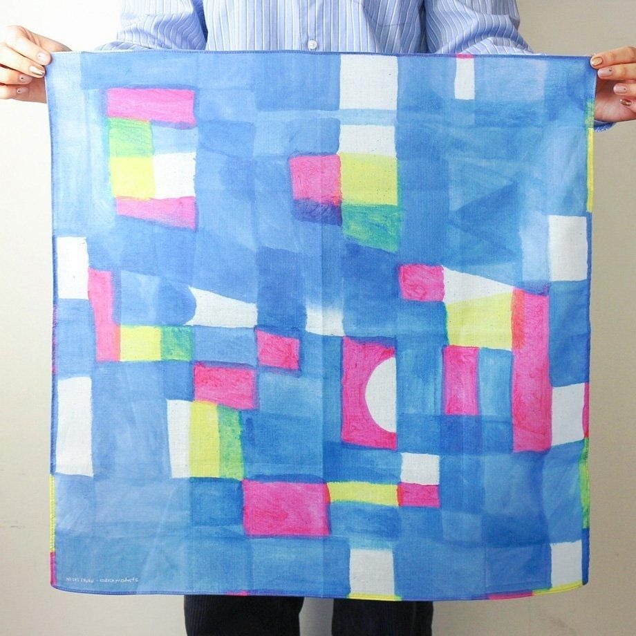 西淑：燈光 日本製 純棉手帕 茶巾｜表現社