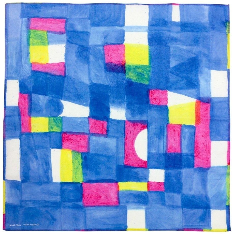 西淑：燈光 日本製 純棉手帕 茶巾｜表現社