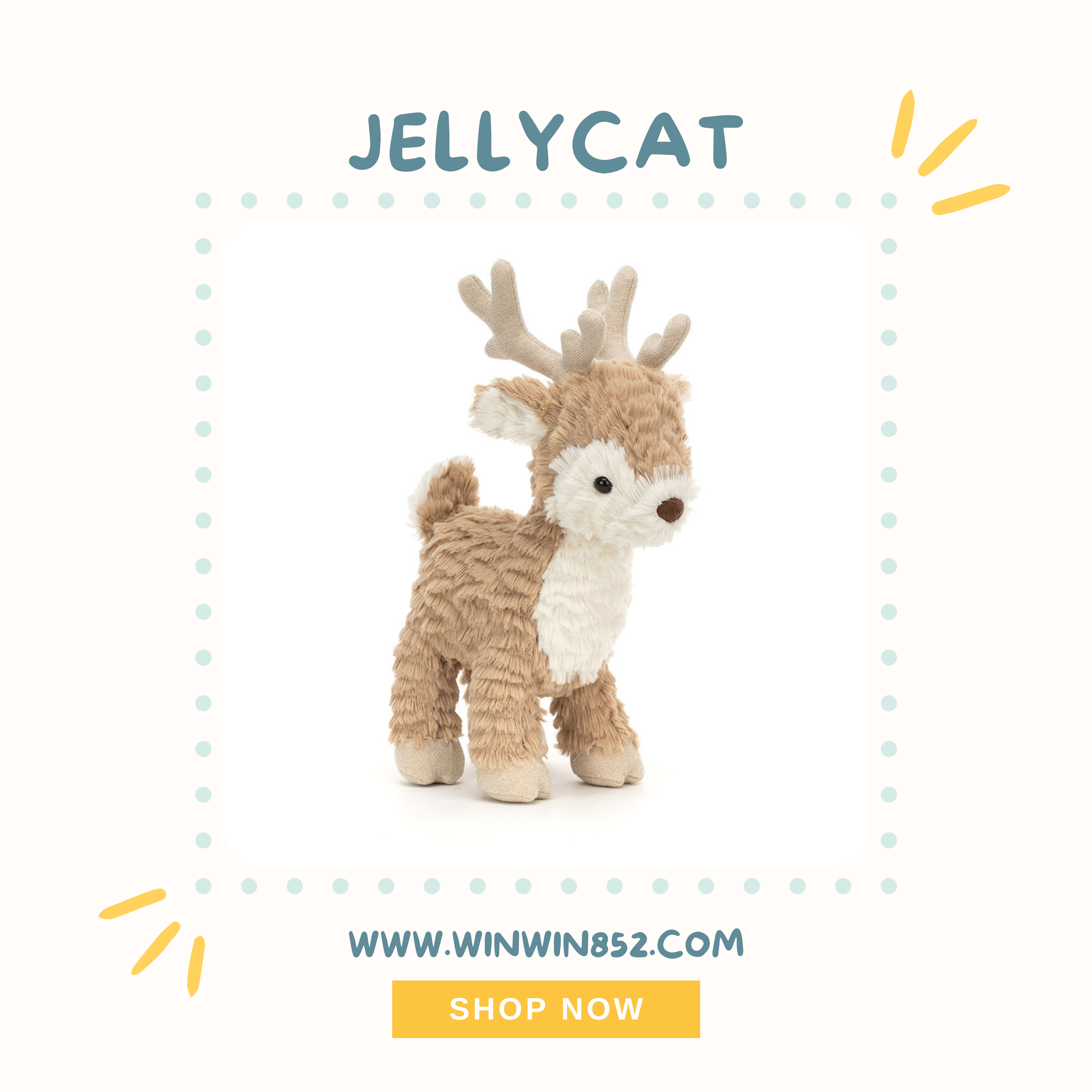 Jellycat Mitzi Reindeer 25cm