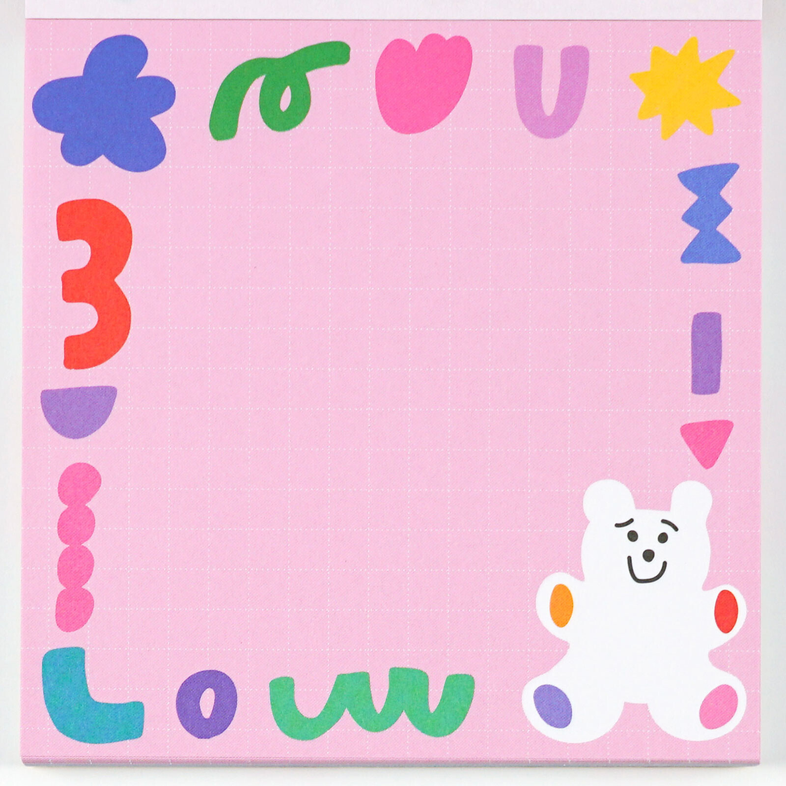 CHIC 小熊 120枚 方形便條紙 memo｜日本Greeting Life