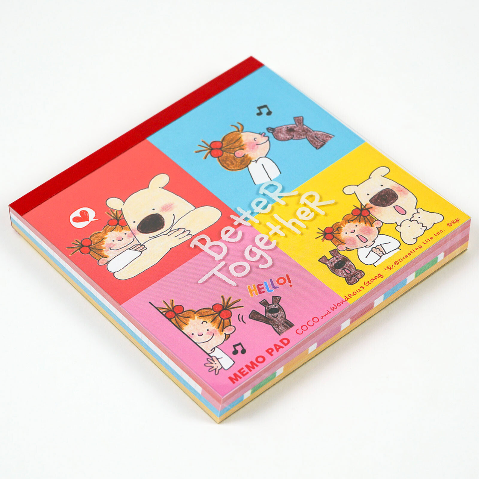 coco醬 120枚 方形便條紙 memo｜日本Greeting Life