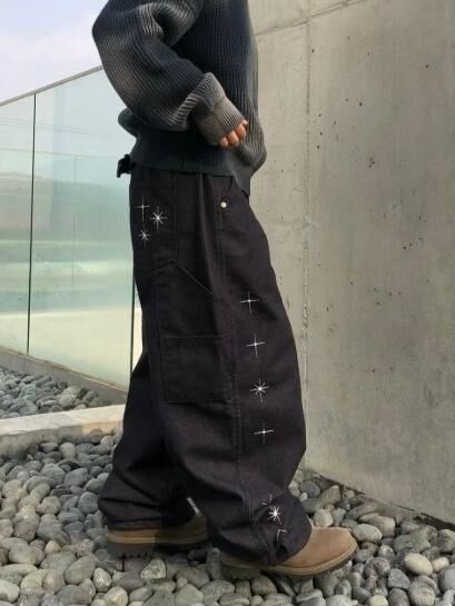 星光圖案可束腳鬆身褲 TAC-0300P