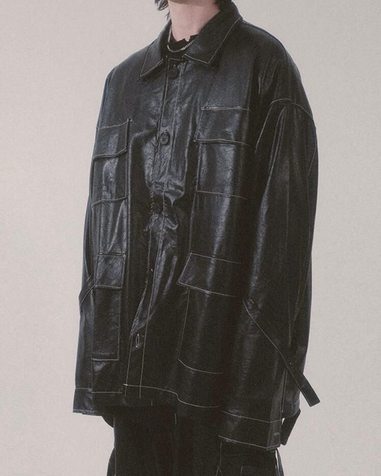 亮面淨色長袖恤衫 JK2413