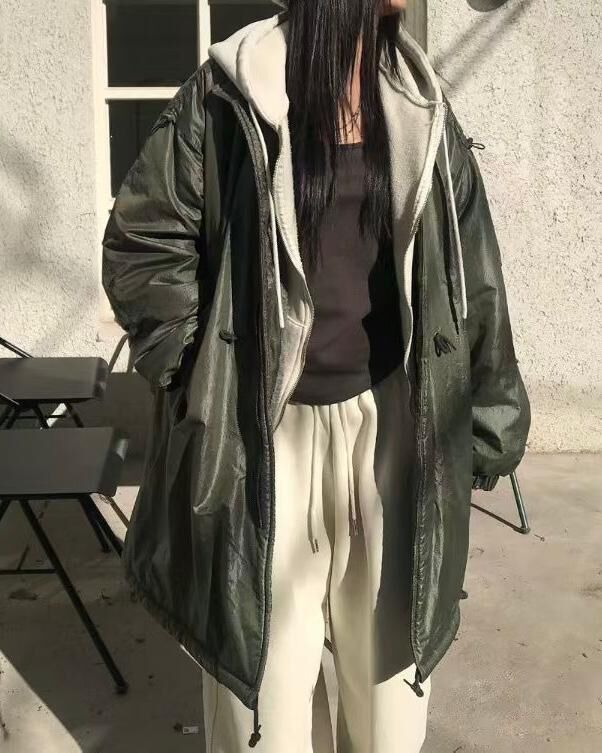 企領拉鍊長褸(薄夾棉) APT-004JK