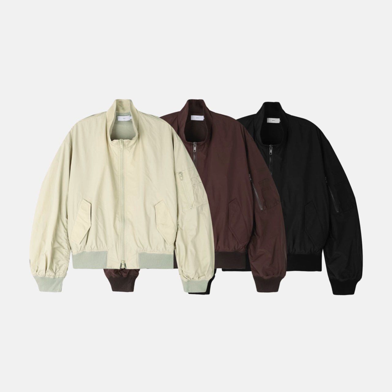 淨色企領拉鍊外套 MENTO-006JK