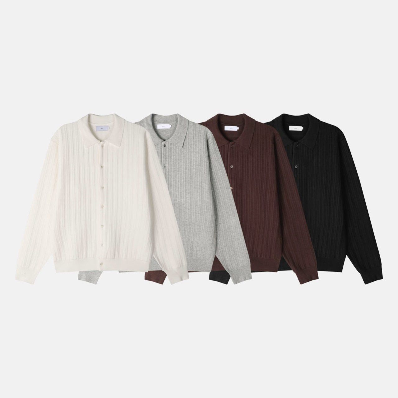 暗直紋反領開胸外套 MENTO-009T