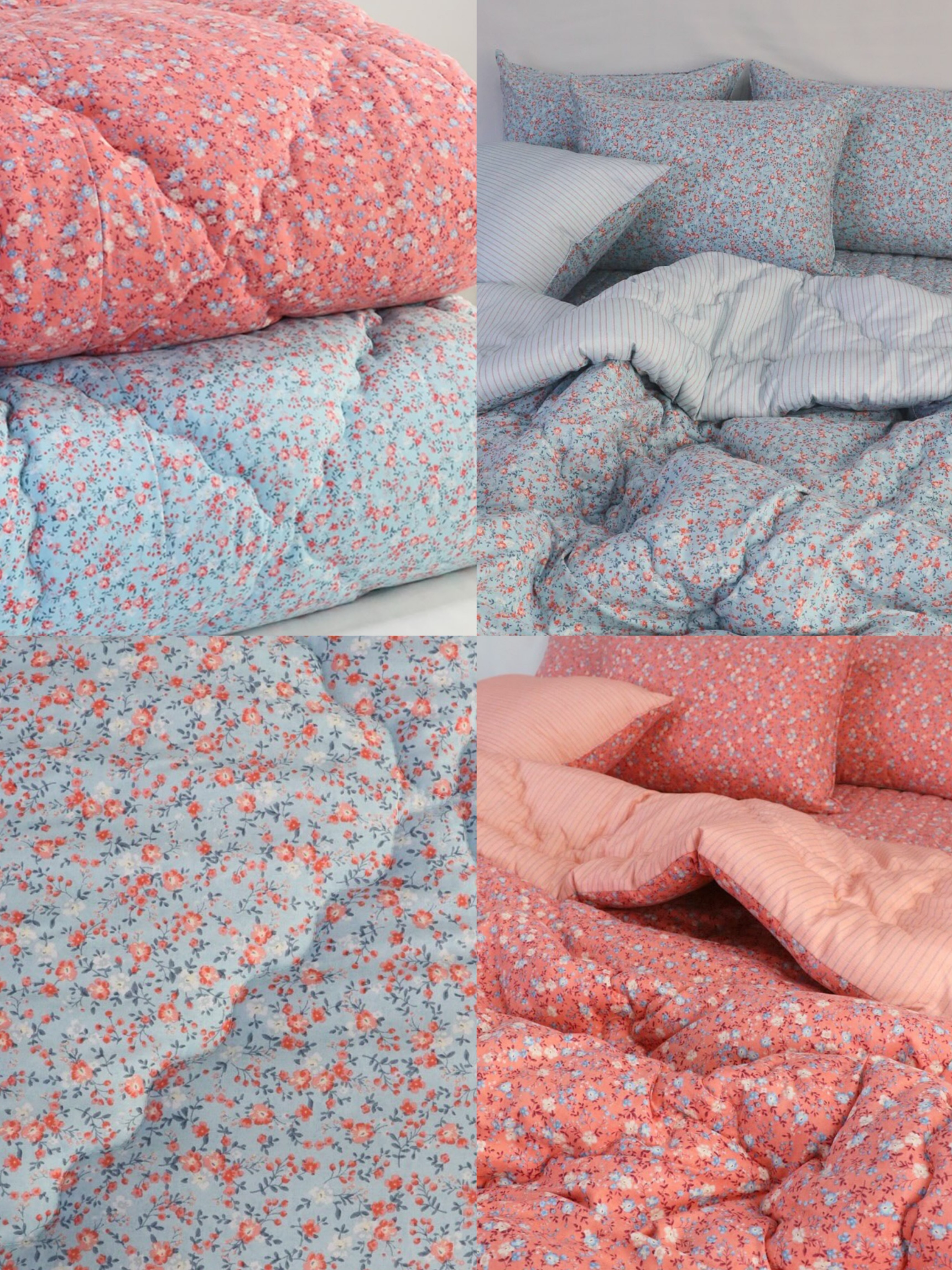 A1KR04 小花兒四季厚被100%極細纖維*一張包京東