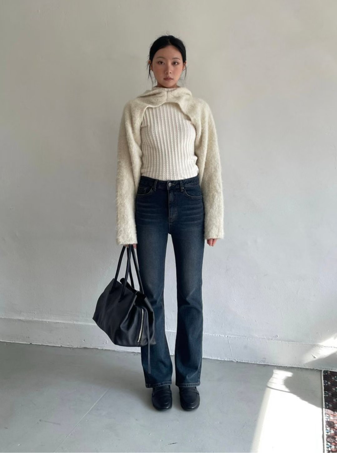 985內刷毛牛仔長褲