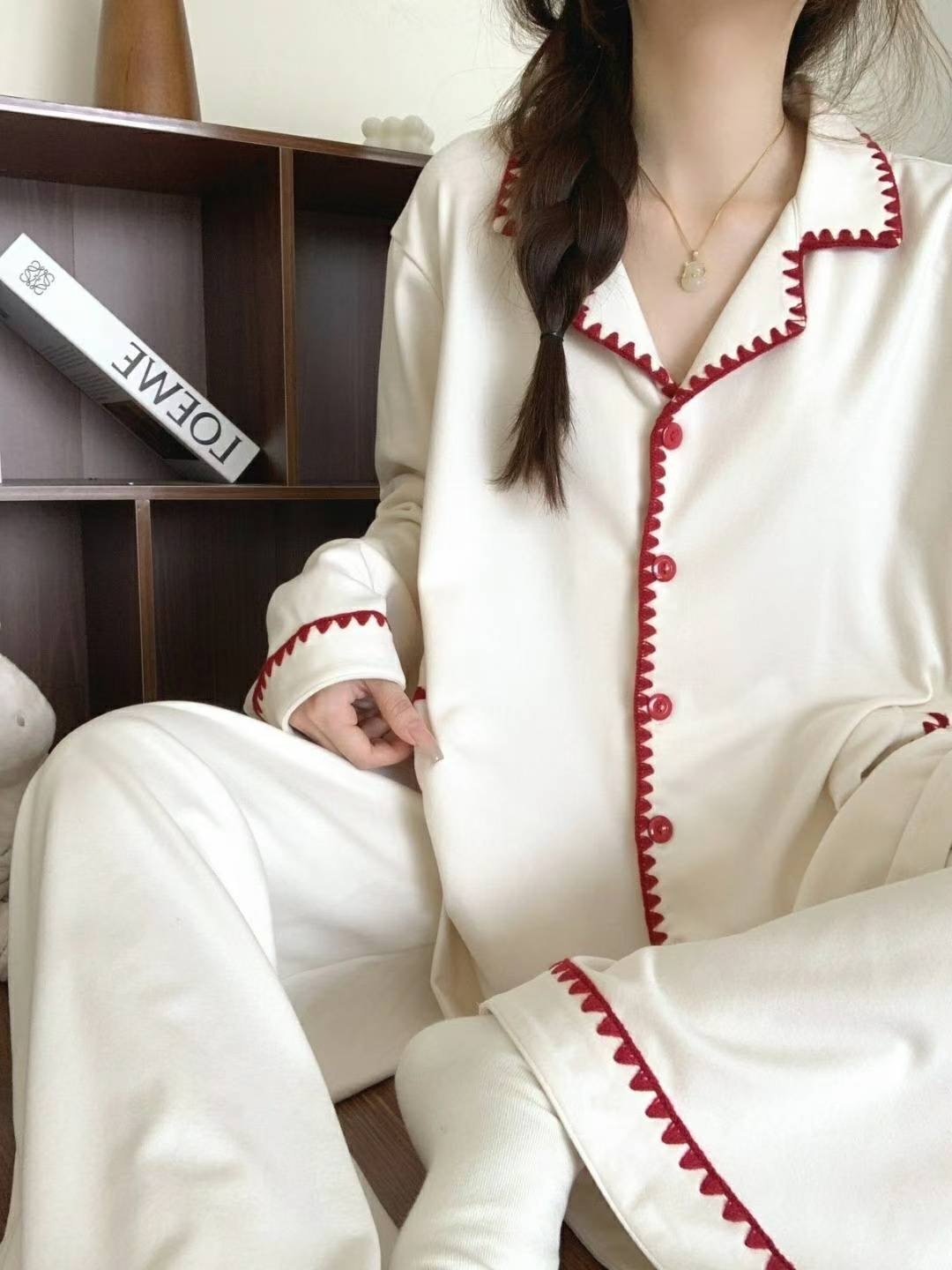 A1GR05 織紋邊睡衣