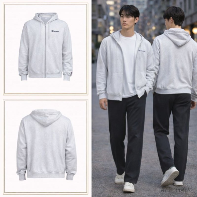 【預購】CHAMPION H010663 男裝Power Blend拉鏈有帽外套