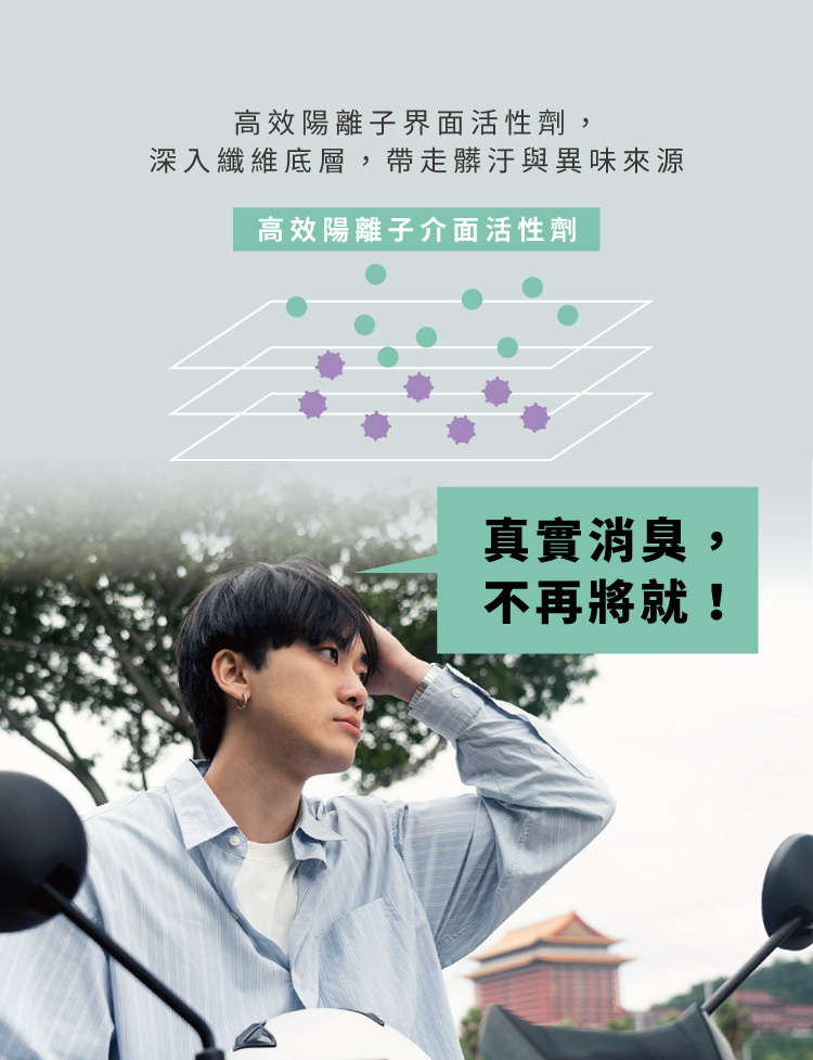 高效陽離子介面活性劑,真實消臭