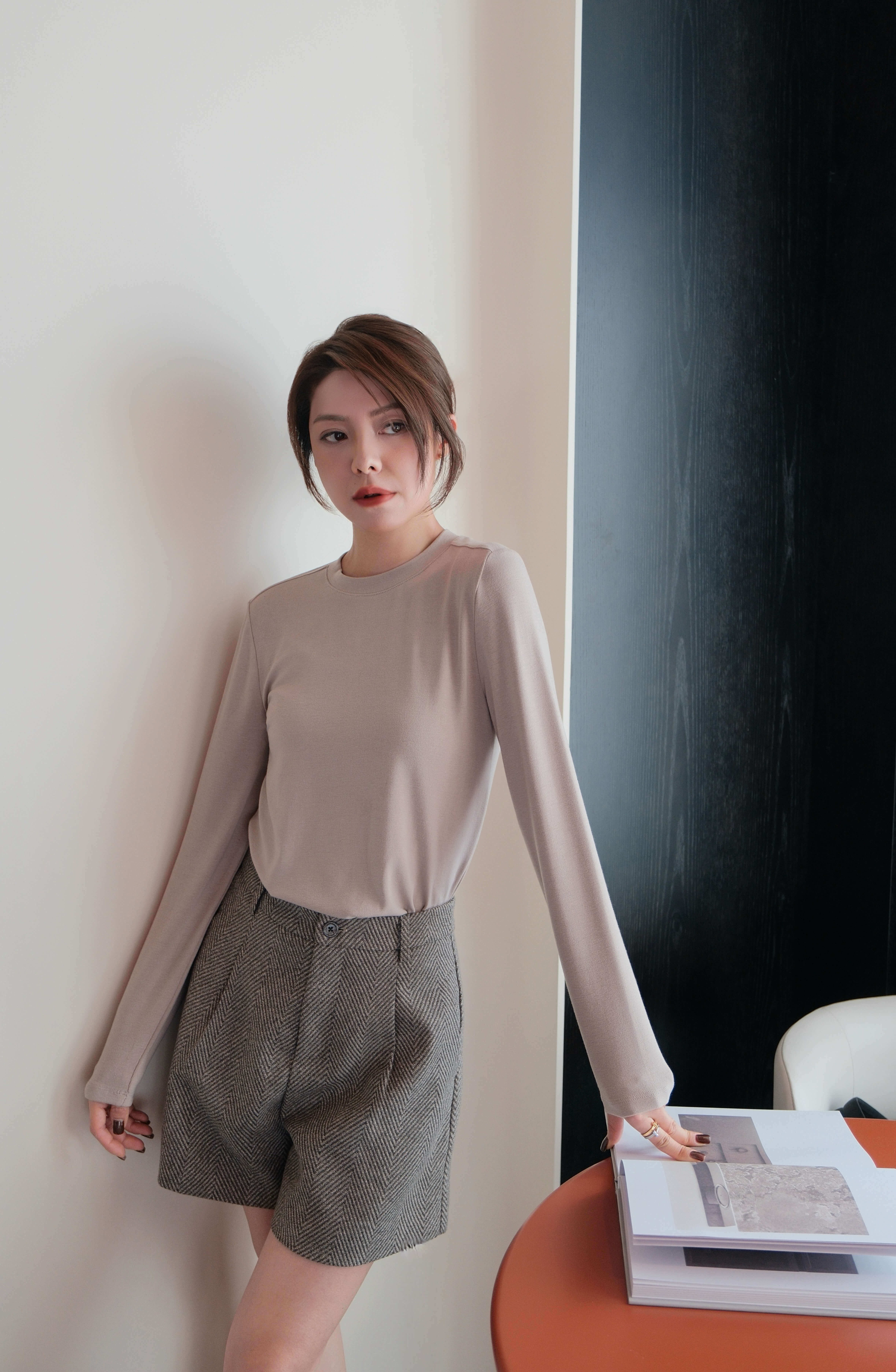 Round Neck Long Sleeve Top_TP261L20