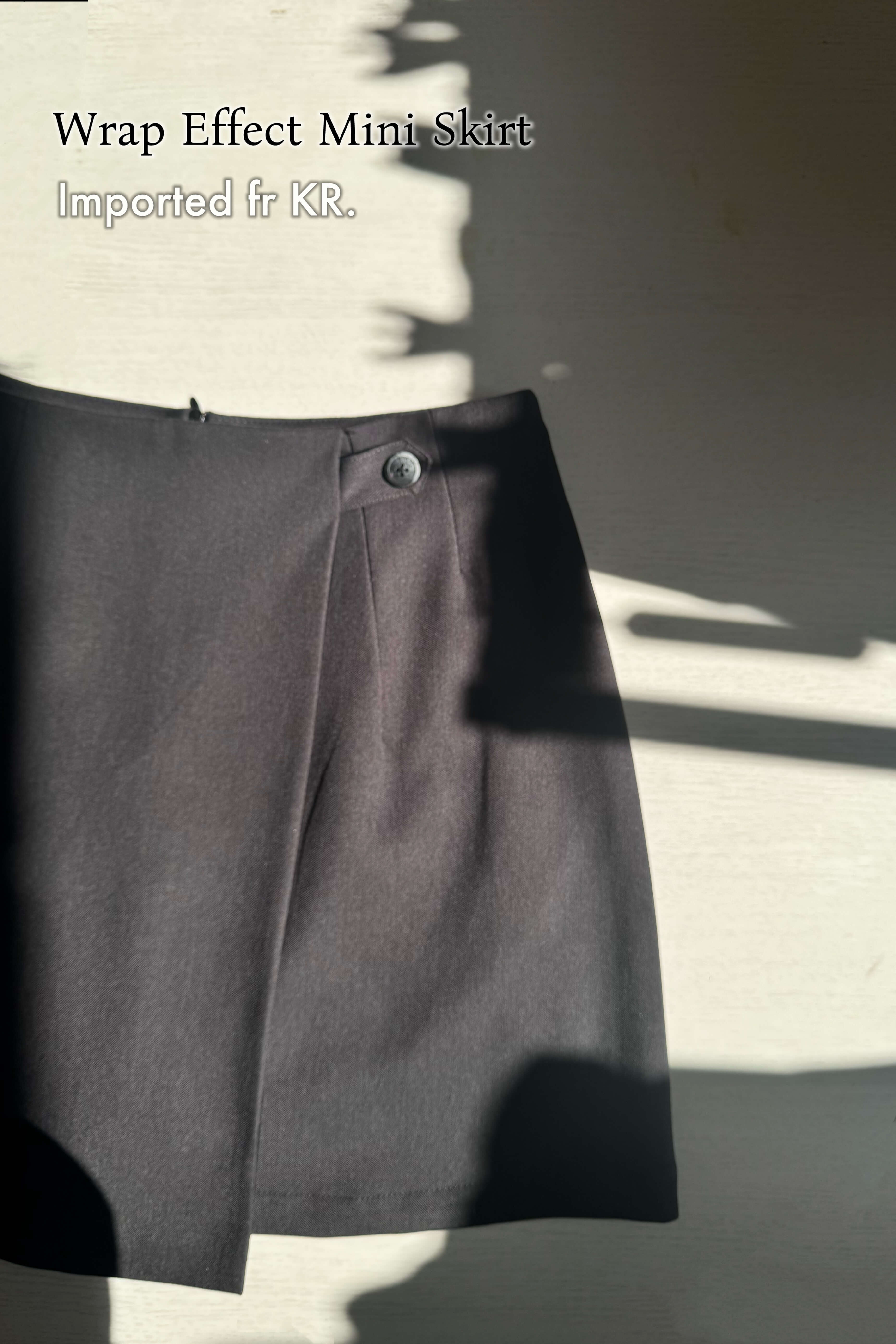 Wrap Effect Mini Skirt_SK261L14
