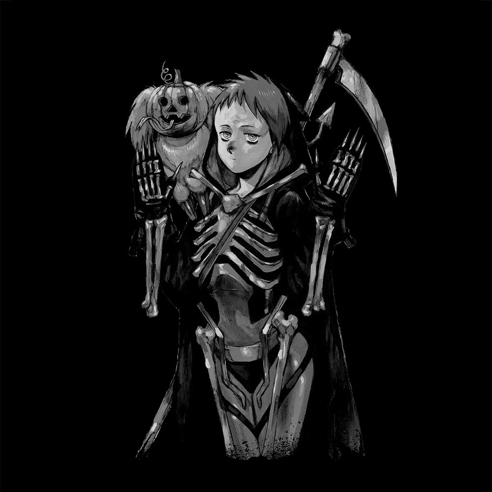 Cospa 011926 恵比寿 ＆ キクラゲ Tシャツ [ドロヘドロ（原作版）] BLACK