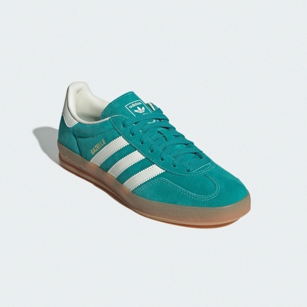 Adidas 愛迪達 Gazelle Indoor JQ8391 男 休閒鞋 德訓鞋 舒適 綠 白