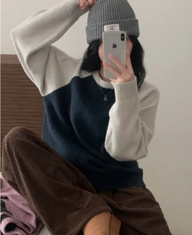 秋冬預訂｜撞色針織衫