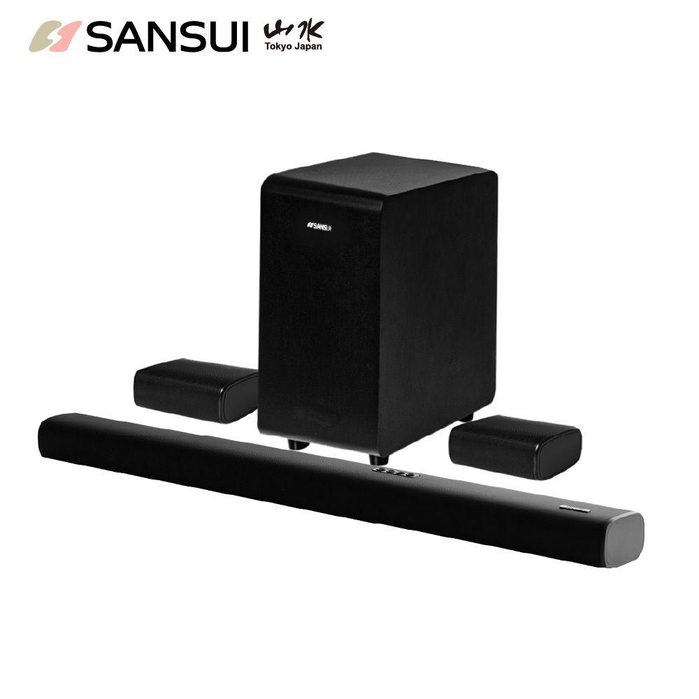 【SANSUI山水】聲空艙｜5.1.2 聲道 Dolby Atmos 真無線後環繞聲霸 Soundbar SS2