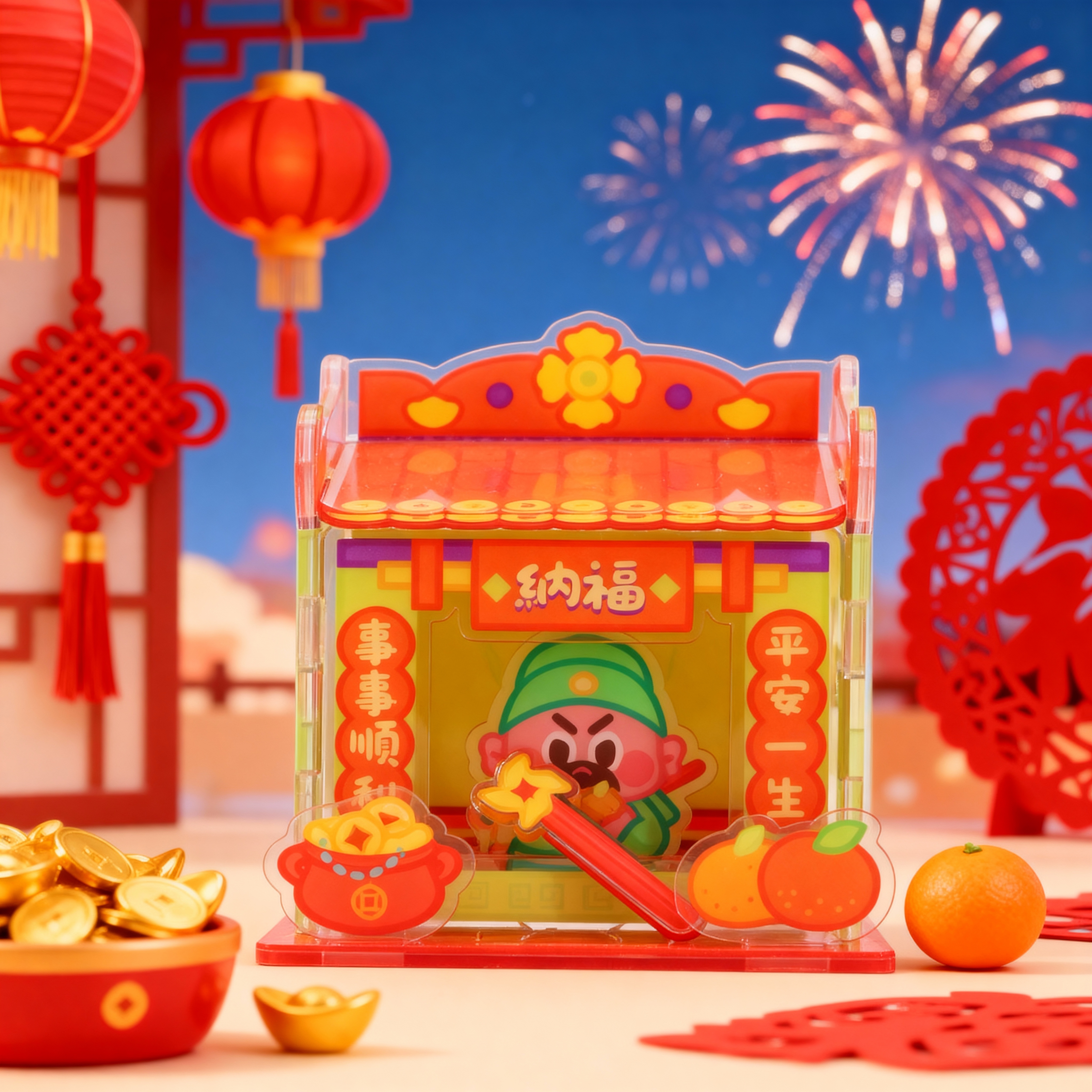 座枱磁石貼 - 轉運點燈納福堂