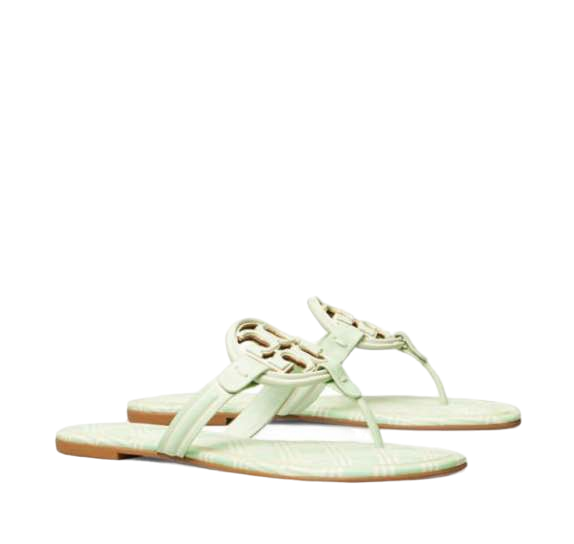 【Tory Burch Outlet】 Miller Medallion Thong Sandals  薄荷綠