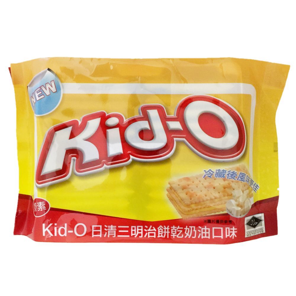 （箱購）Kid-O日清三明治餅乾分享包-奶油/巧克力口味340g(12入/箱)