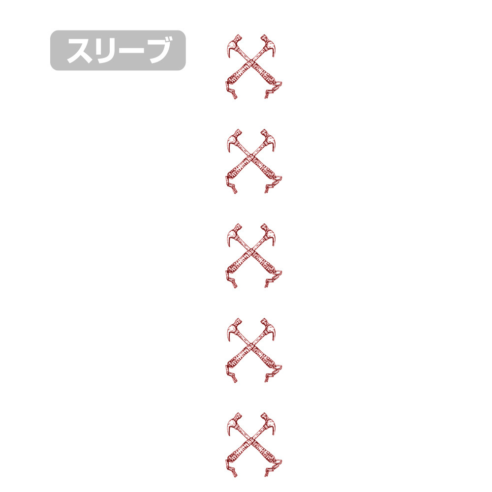 Cospa 011926 心 マスク 袖リブロングスリーブTシャツ [ドロヘドロ（原作版）] WHITE