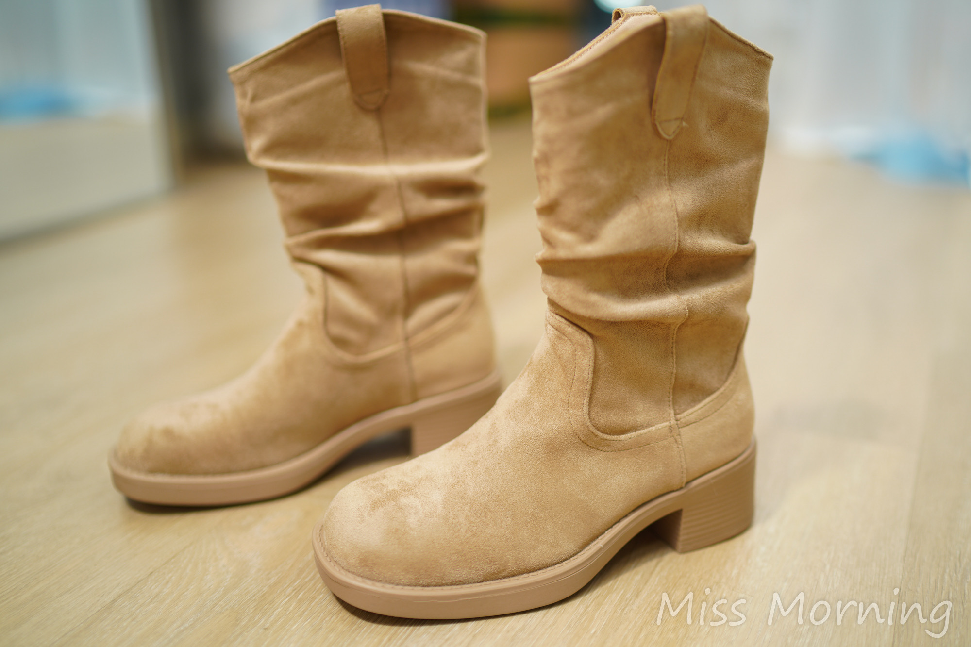 5cm跟高質羊猄皮鞋(88078)